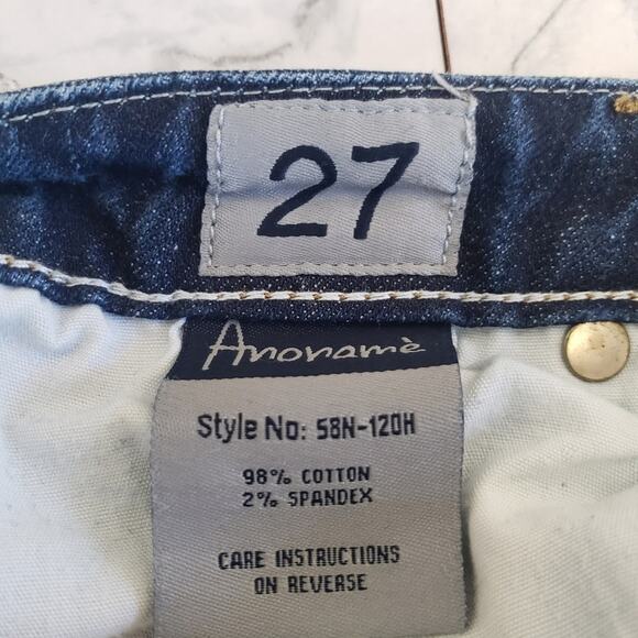 Anoname denim  dark wash western Bootcut jeans size 27 - Picture 9 of 13